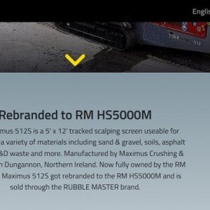 foto 25.7t sieb sortier 300t/h mobil Maximus 512S (Rubble-Master) / RubbleMaster HS5000 M